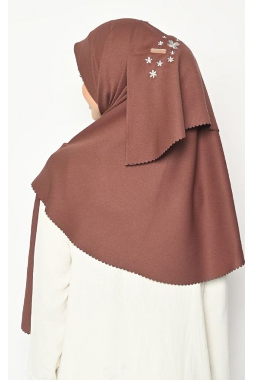 Pasmina Oval Azzura Instan Lasercut Choco Chip
